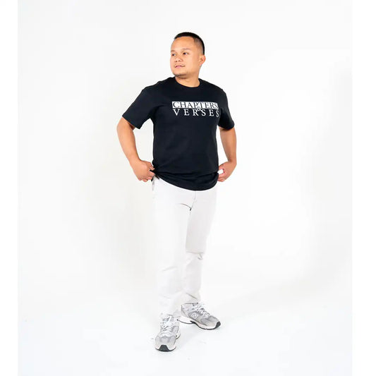 Chapters and Verses Pure Cotton Unisex T-Shirt Classic logo