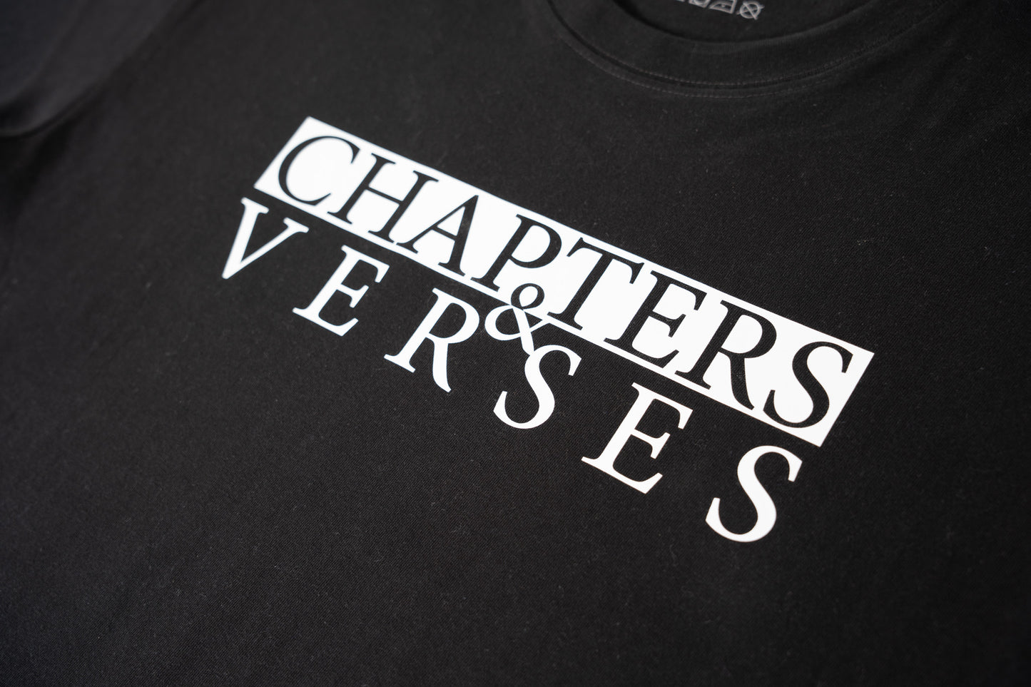 Chapters and Verses Pure Cotton Unisex T-Shirt Classic logo