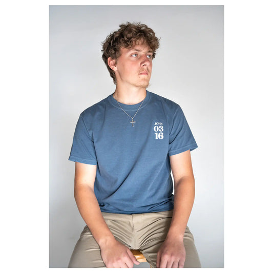 Chapters and Verses Garment Dyed Vintage John 3:16