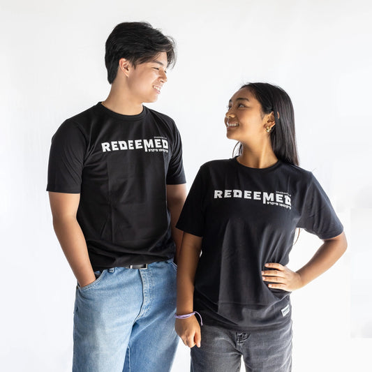 Chapters & Verses Unisex "REDEEMED" Black Shirt